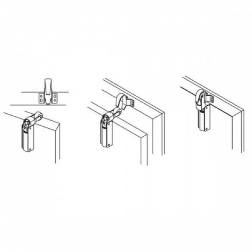 Deuropvanger Zwart of Rvs