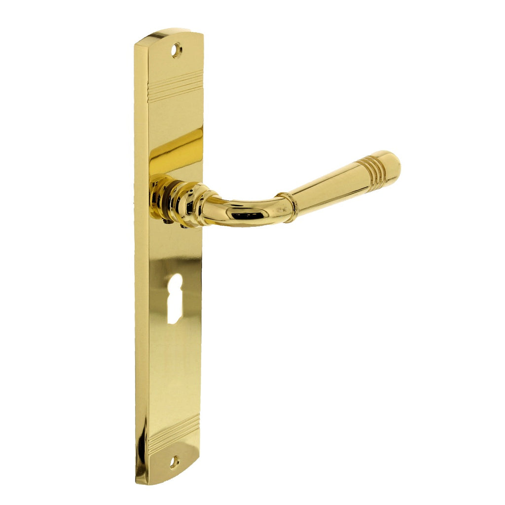 Handgreep: EDeco Longshield Linia Recta (Mat goud)