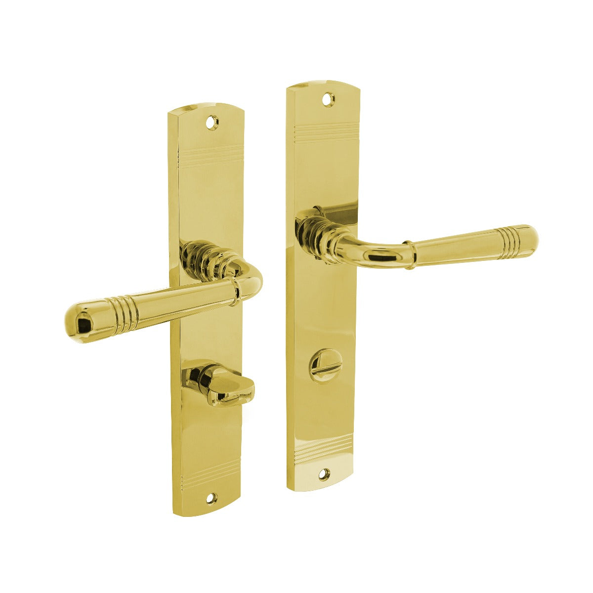 Handgreep: EDeco Longshield Linia Recta (Mat goud)