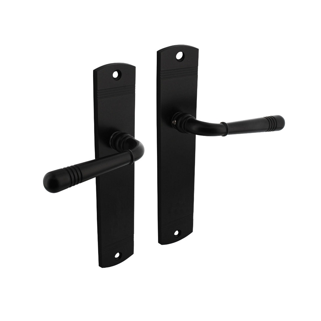 Handgreep: EDeco Longshield Linia Recta (Mat zwart)