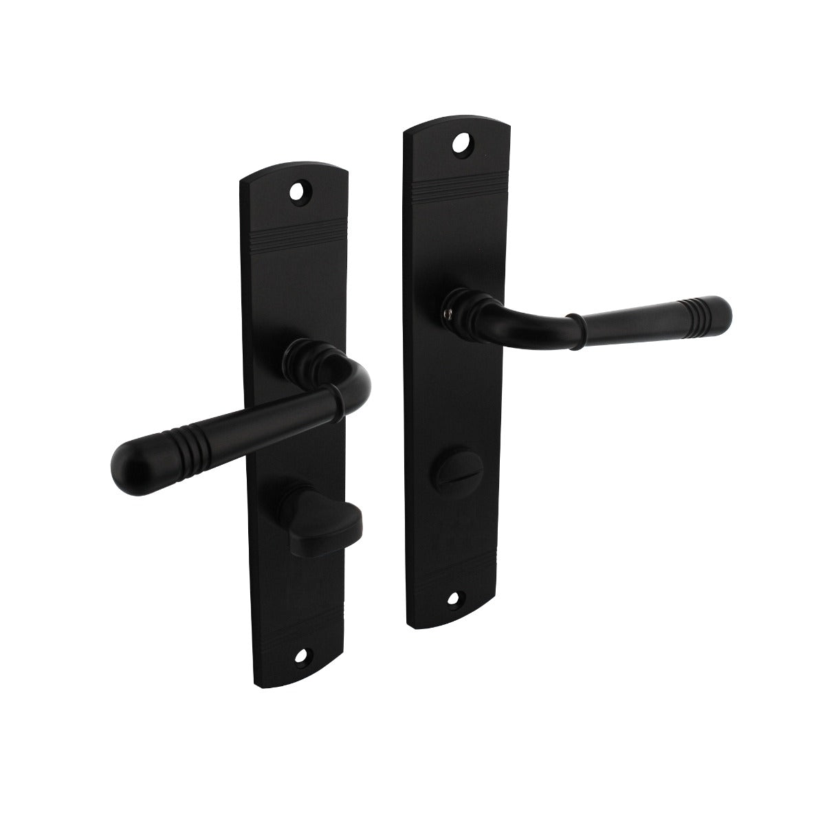 Handgreep: EDeco Longshield Linia Recta (Mat zwart)