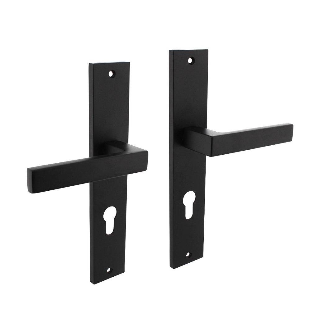 Handgreep: EDeco Longshield Recta (Mat zwart)