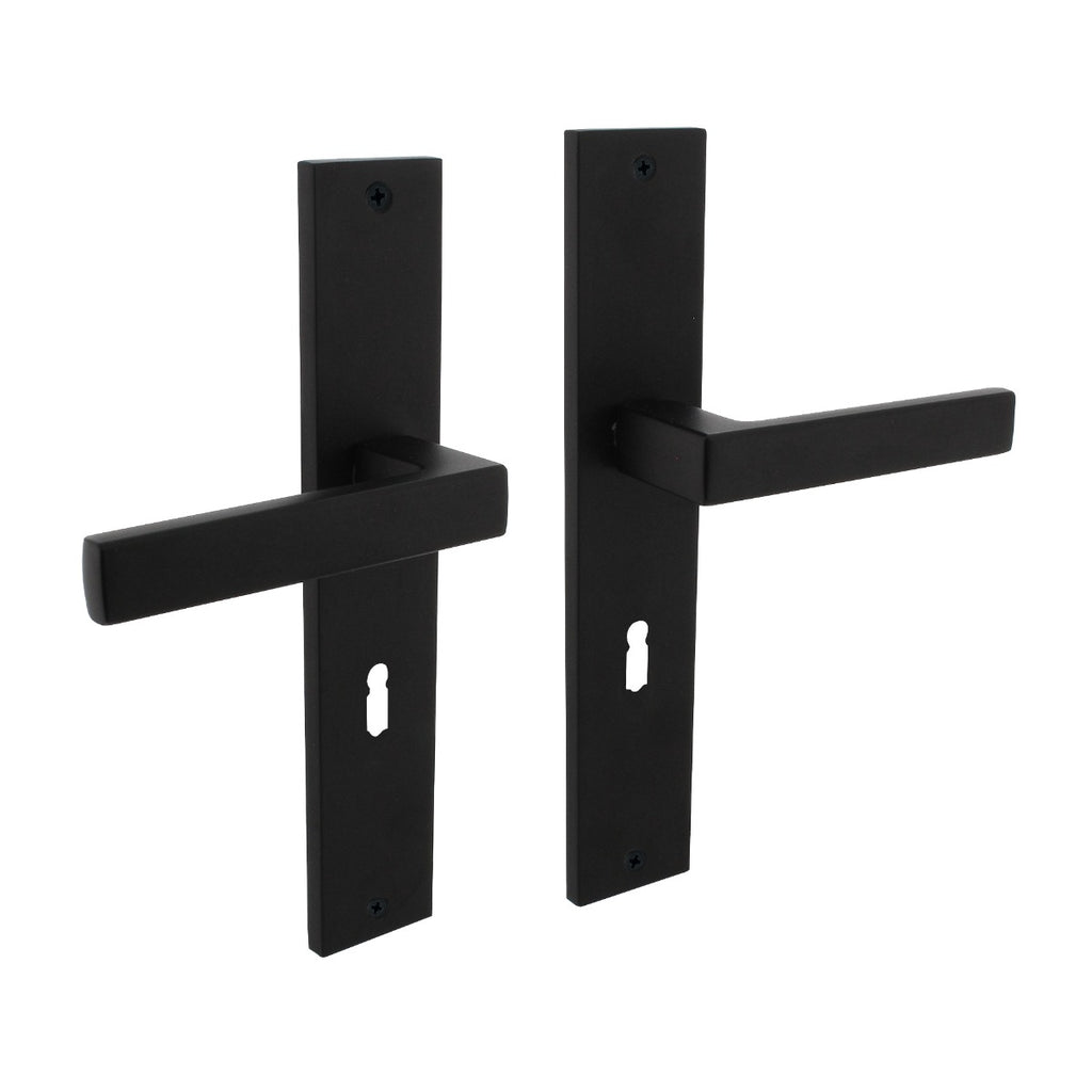 Handgreep: EDeco Longshield Recta (Mat zwart)