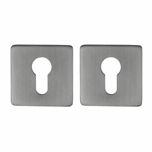 Handgreep: EDeco Square ultra flat (Gun metal)