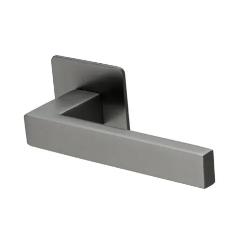 Handgreep: EDeco Square ultra flat (Gun metal)