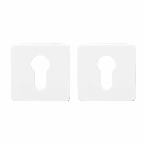 Handgreep: EDeco Square ultra flat (Mat wit)