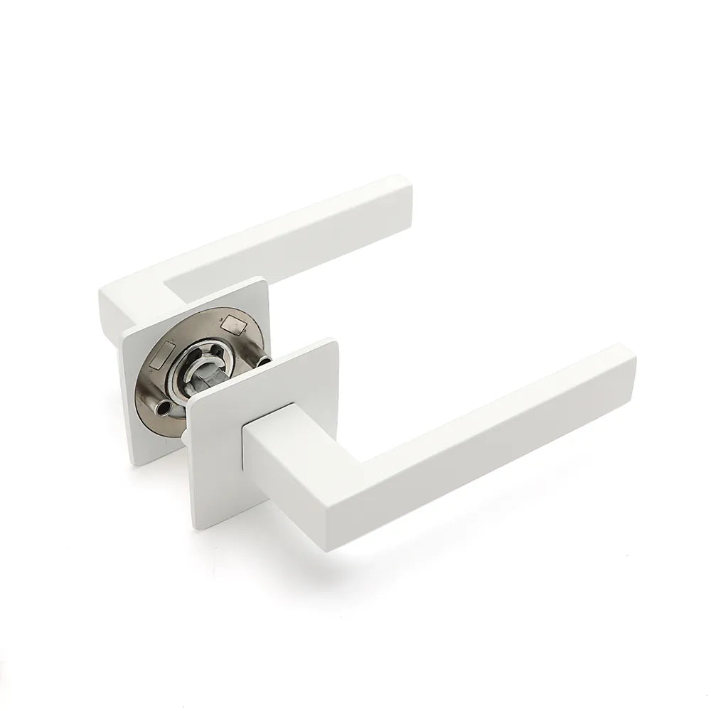 Handgreep: EDeco Square ultra flat (Mat wit)