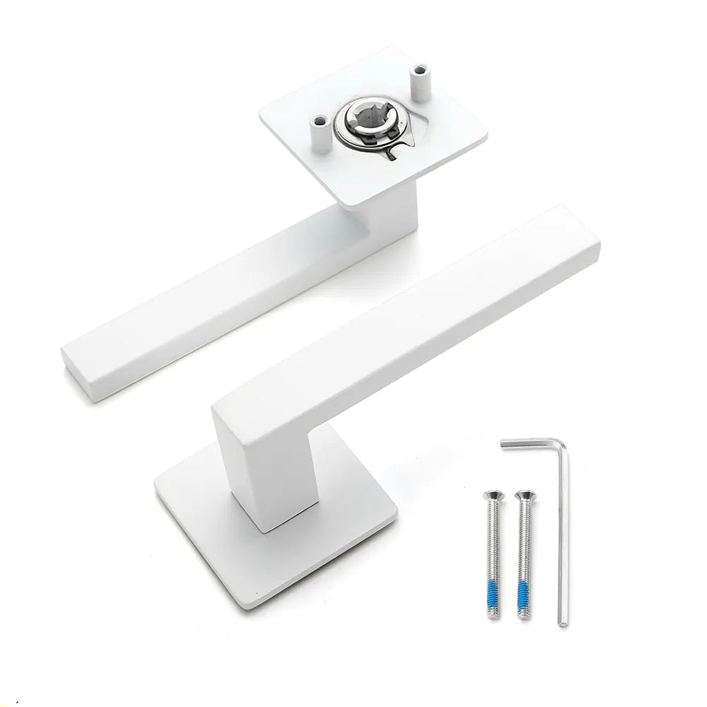 Handgreep: EDeco Square ultra flat (Mat wit)