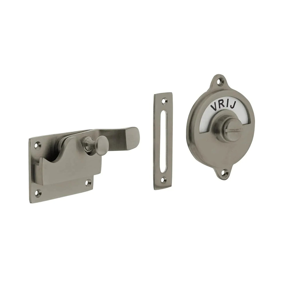 EDeco WC-overslag set met knik (Mat nikkel, Messing, Zwart)