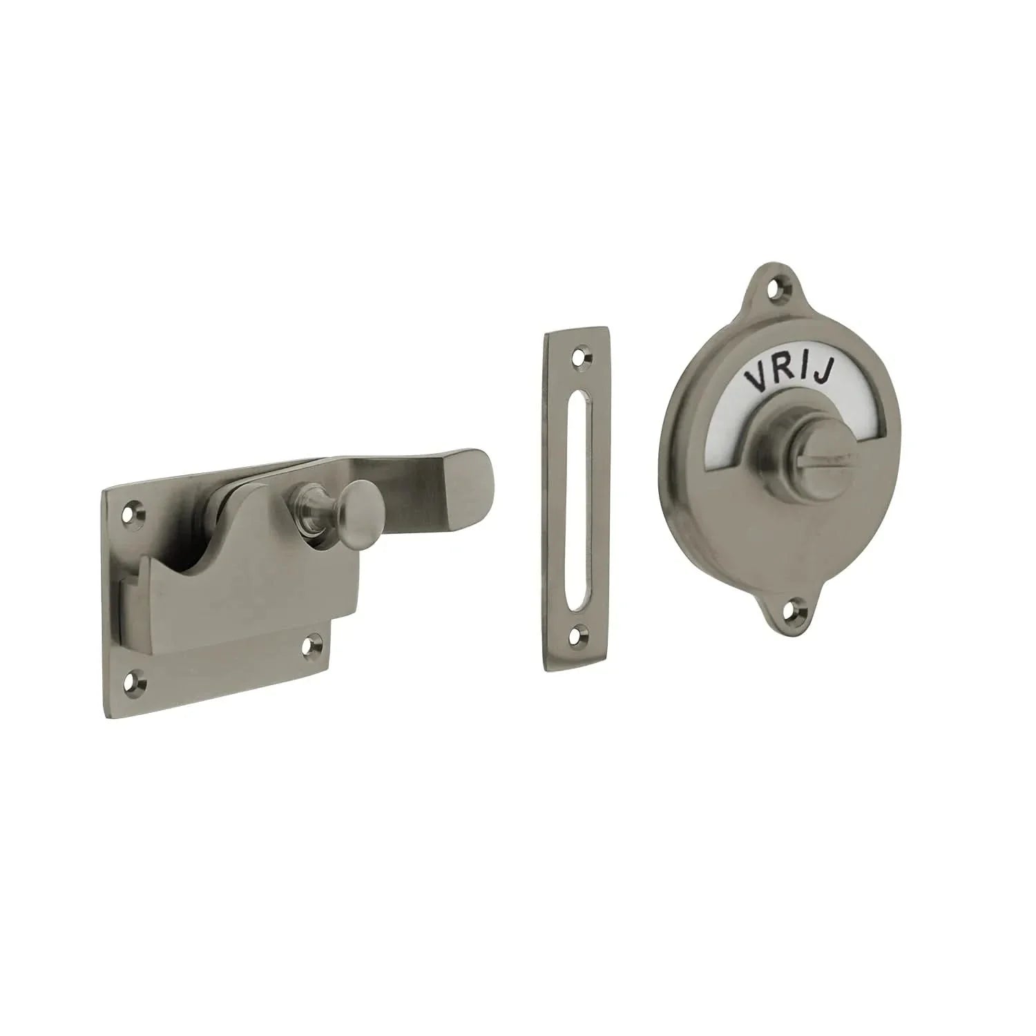 EDeco WC-overslag set met knik (Mat nikkel, Messing, Zwart)