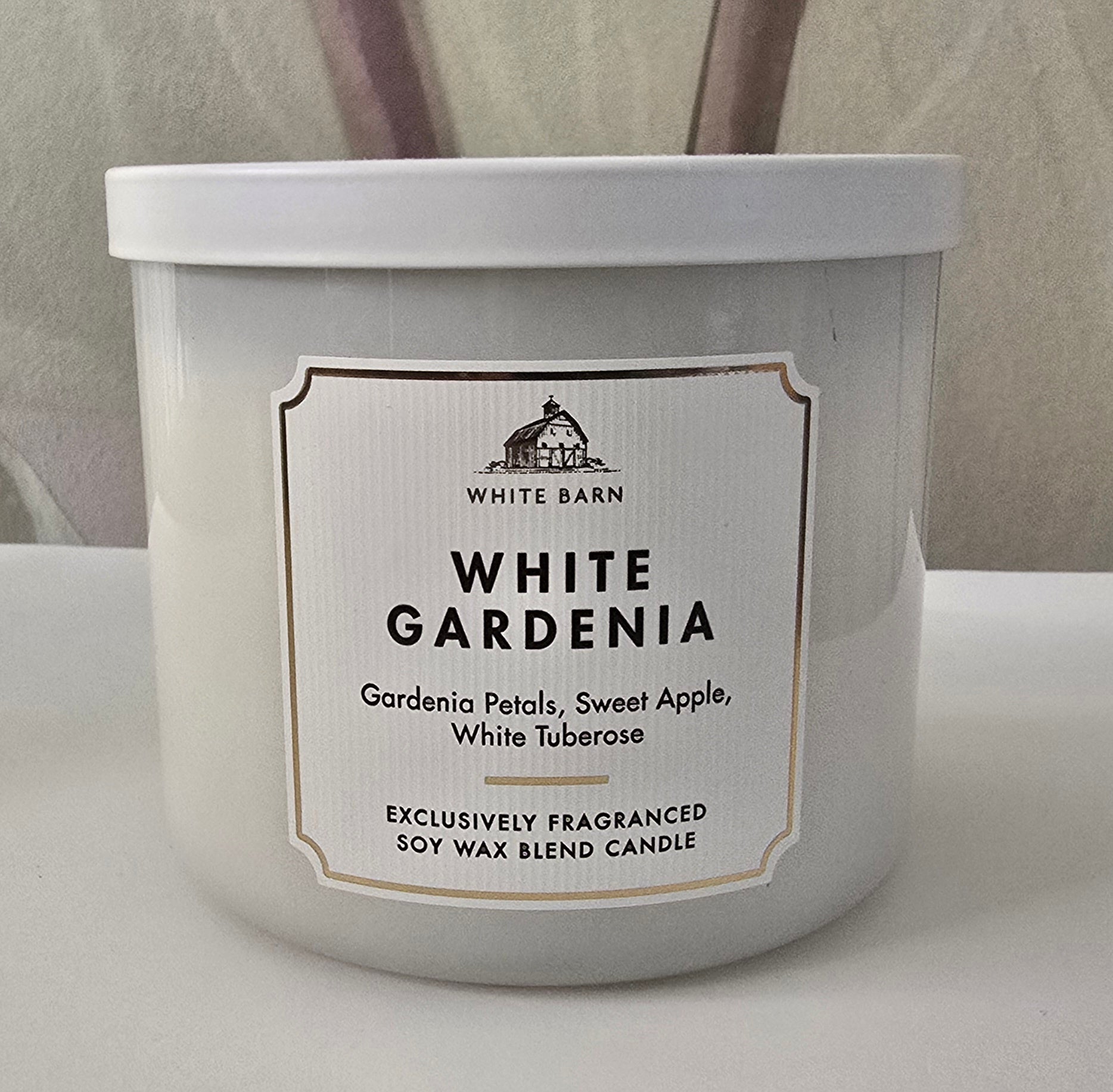 Kaarsen: EDeco Bath & Body White Barn Geurkaars