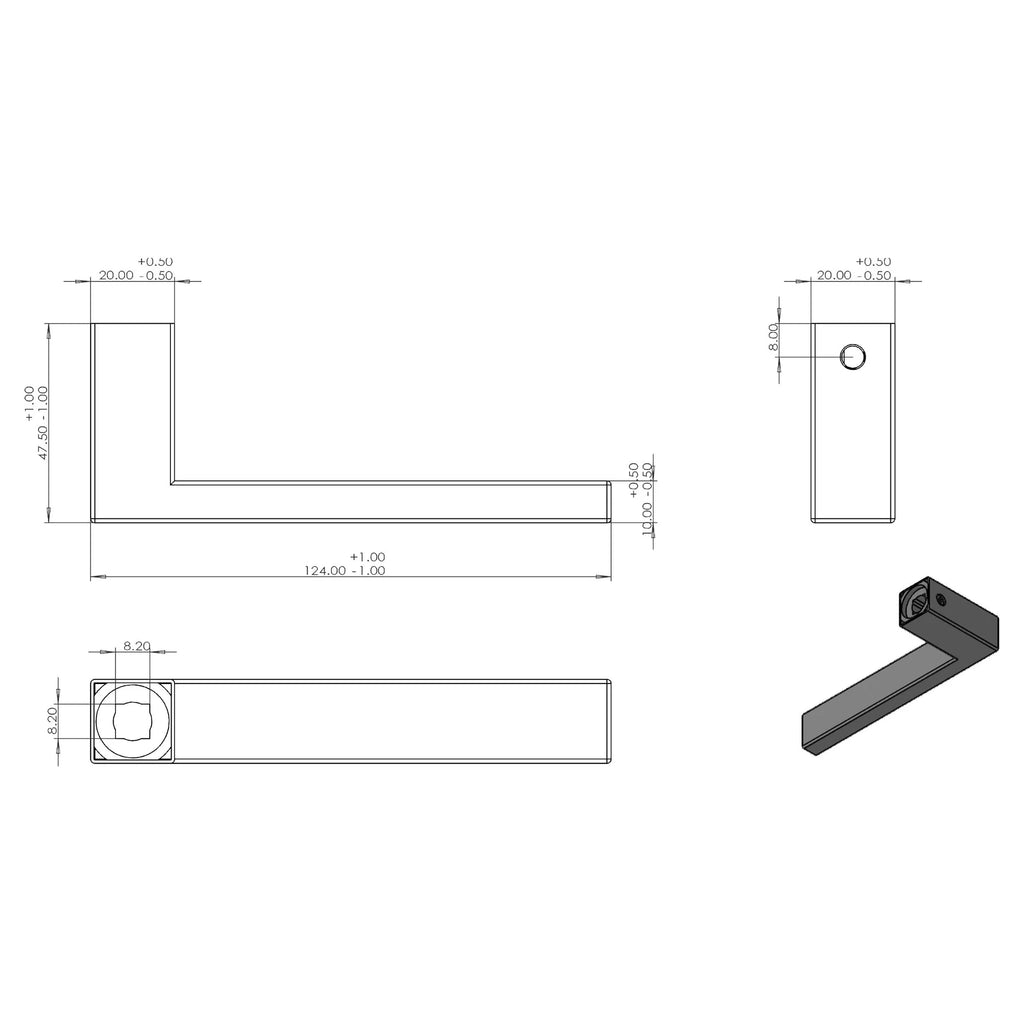 Handgreep: EDeco Longshield Bay (zwart)