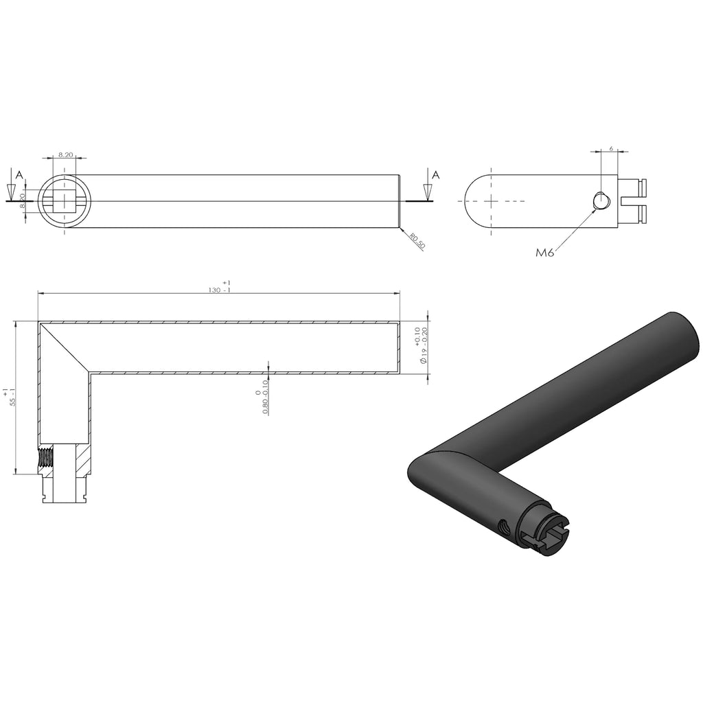 Handgreep: EDeco Longshield Lay (Mat chroom)
