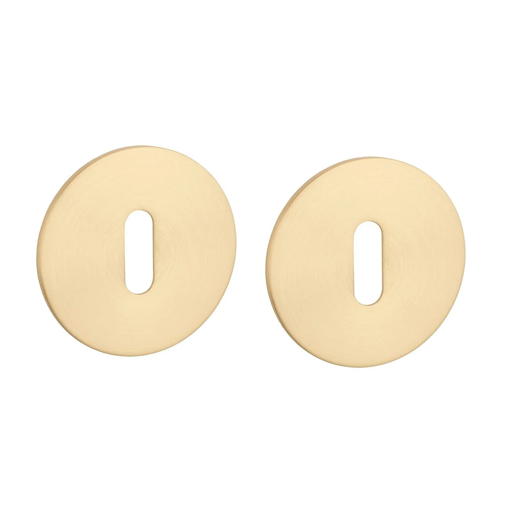 Handgreep: EDeco Ultra round flat (Mat goud)