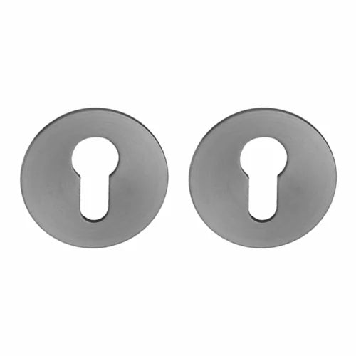 Handgreep: EDeco Ultra round flat (Gun metal)