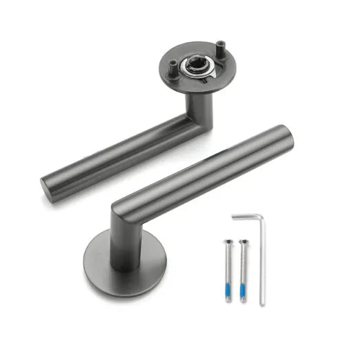 Handgreep: EDeco Ultra round flat (Gun metal)