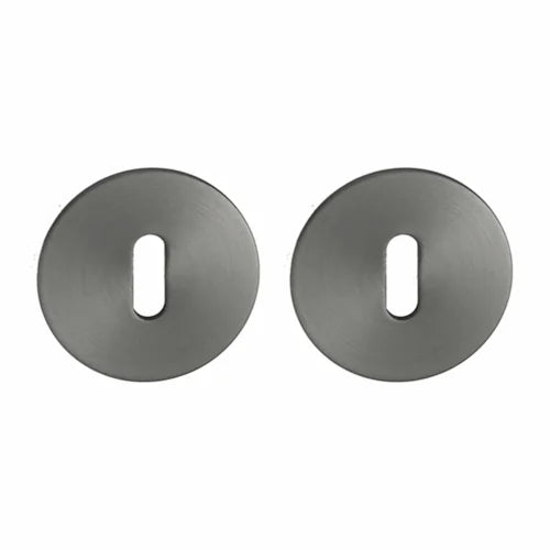Handgreep: EDeco Ultra round flat (Gun metal)