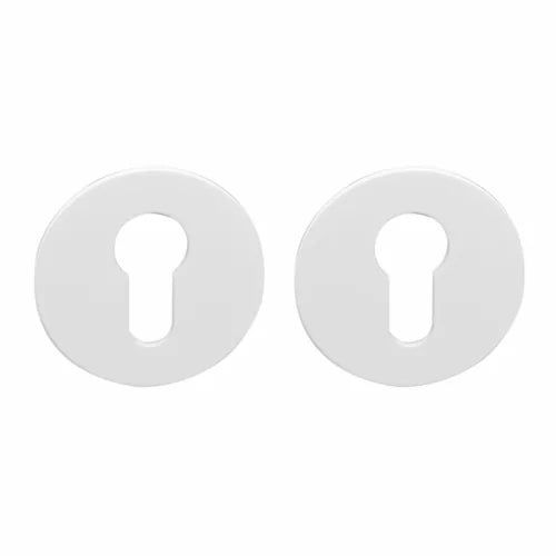 Handgreep: EDeco Ultra round flat (Mat wit)