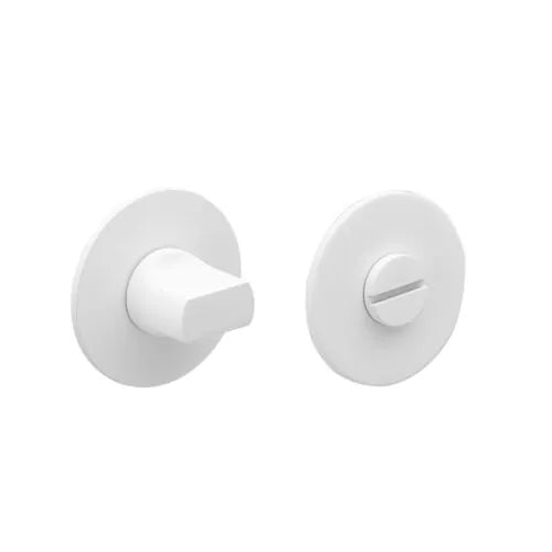 Handgreep: EDeco Ultra round flat (Mat wit)